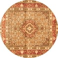 thumbnail image 1 of Ahgly Company Indoor Round Medallion Orange Traditional Area Rugs, 3' Round, 1 of 1
