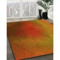 thumbnail image 2 of Ahgly Company Indoor Round Patterned Neon Orange Area Rugs, 8' Round, 2 of 6