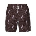 thumbnail image 4 of Lsque Mens Swim Trunks Leopard Print Pattern - Bathing Suit Compression Liner - Beach Swim Shorts Swimwear - (S-3XL) - Stretch Quick Dry -Large, 4 of 9