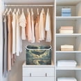 thumbnail image 4 of Yayeee Collapsible Storage Bin with Lid Fabric Closet Decorative Basket with Handles, Whale and Moon, 4 of 7