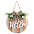 thumbnail image 2 of Cadorn Lighted Festival Welcome Wooden Sign with Replaceable Letters Door Hanging - Creative Festival Decoration Essential, 2 of 9