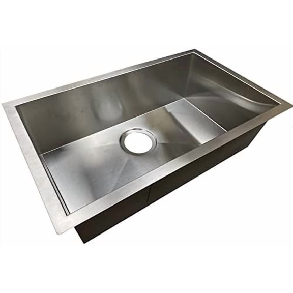 Class A Customs | 25" X 15" X 7" Undermount Stainless Steel Single Bowl Sink | 300 Series Stainless Steel | RV Camper Motor Home Sink | Concession$$Tools & Hardware Other