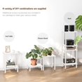 thumbnail image 6 of End Table, Set of 2, Side Table, Nightstand, 2-Tier Storage Shelf, Sofa Table for Small Space, Living Room, Bed Room, 6 of 16