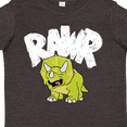 thumbnail image 4 of Inktastic Lil' Green Triceratops Rawr Boys or Girls Toddler T-Shirt, 4 of 5