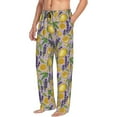 thumbnail image 2 of Xecao Lavender Flowers Men's Straight Lounge Pajama Pants: The Ultimate in Comfortable Sleepwear, 2 of 9