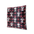 thumbnail image 3 of Red Black Gingham Plaids Christmas Cartoon Cow Throw Pillow Covers Pillowcases 18 x 18 Inch Home Decor 2 Packs for Bedroom Sofa, 3 of 6