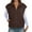 Coffee, variant on TIANZEN Knit Zip Front Vest Sleeveless Oversized Outerwear With Side Pockets Casual Layering Cardigan And Coat Women 16 plus Size Womens Coats