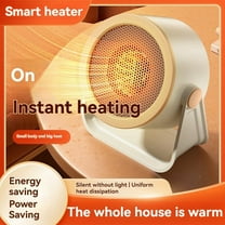 500W Electric Heater Portable Desktop Warm Air Blower Small Space Heater for Winter Office Bedroom Fast Heating Fan(US)A