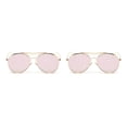thumbnail image 1 of Guardoinrt Monture de Lunettes Rétro Classique pour Voyage en Plein Air Femmes Hommes Monture Dorée Rose 2 Ensembles, 1 of 6