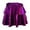 Purple, variant on Kids Shiny Gold Foil Layered Tutu Skirt – Dance Performance Pleated Puffed Short Skirt Festive Event Wear