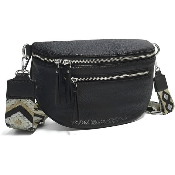 GASTROPOD Leather Fanny Pack Crossbody Sling Bag for Women Waist Bag Travel Belt Bags Bum Bag