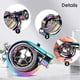 thumbnail image 5 of Car Metal Keychain with LED Lights Sound Turbo Sleeves Key Bearing Spinning Model Turbine Turbo Charger Turbo Key Ring Shaped, Silver, M, 5 of 5
