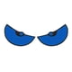 thumbnail image 1 of Pegatina de coche con ojos grandes, diseño de dibujos animados, moderna calcomanía para pared de bicicleta azul, 1 of 9