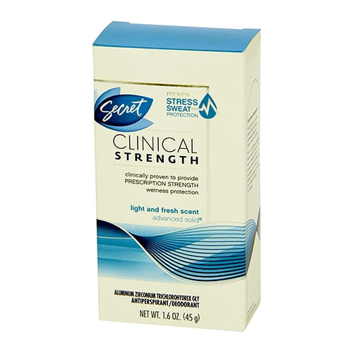 Secret Clinical Strength Advanced Solution, Light And Fresh Scent - 1.6 Oz