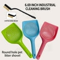 thumbnail image 2 of MDRM Cat Litter Scoop, Light Weight Metal Stainless Scooper with Foam Handle, Fast Kitty Poop Sifter and Plastic Shovel for Pet Owners Easy Clean Tool Set, 2 of 6
