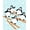 Blue, Pattern 2, variant on ODIKA 4'x6' Machine Washable Non-Slip Area Rug, Adorable Winter Penguin Family Latch Hook Project High Traffic Rug, Red, 618676