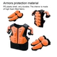 thumbnail image 3 of Sonducket Armadura de cuerpo completo para chico, traje protector para motocicleta, moto de cross, esquí, cofre, columna vertebral, codo, Ropa Deportiva, Zapatos Naranja S, 3 of 6