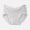 Gray, variant on Womens Color Block Seamless String Bikini Panties Comfort Stretchy Cotton Mid Waisted Underwear Lightweight Full Coverage High-Cut Hipster Briefs