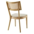 thumbnail image 5 of Modway Caledonia Fabric Upholstered Wood Dining Chair Set of 2 in Gray Beige, 5 of 10