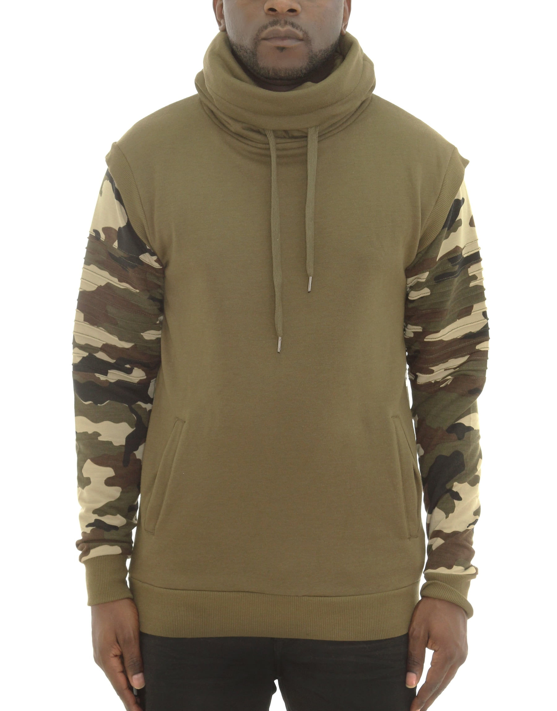 high neck sweatshirt men