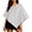 Silver, variant on Fewfanhot Sequin Satin Trim Triangle Poncho Shawl, Sparkly Loose Cape Wrap for Women Evening Themed Party Wedding