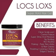 Stylo Locs Frizz Control Gel 16oz 4-Pack - Versatile, Long-Lasting Unisex Styling