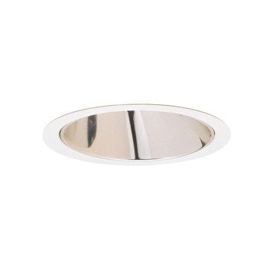 - Lightolier 1131WH 6-3/4 Inch Down Light Shallow Slope Ceiling Reflector White Step Baffle Trim Round Lytecaster