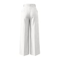 thumbnail image 7 of Oksale Womens Dress Pants Business Casual Tall Pants with Pockets Loose Straight Leg Slack Pants for Officewear White XS, 7 of 7