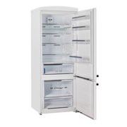 Unique Appliances Classic Retro 17 cu ft Bottom Freezer Refrigerator, Marshmallow White
