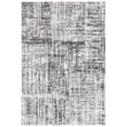 thumbnail image 2 of SAFAVIEH Berber Clover Abstract Polyester Shag Area Rug, Grey/Dark Grey, 7' x 7' Square, 2 of 10