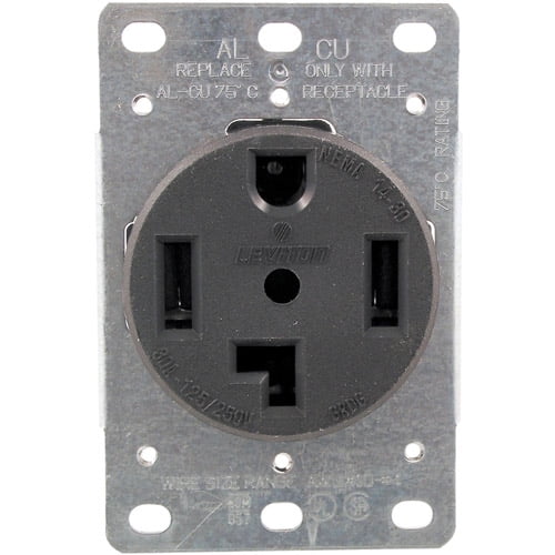 Pass & Seymour 278 Single-Flush Dryer Receptacle, 4-Wire