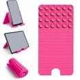 thumbnail image 2 of CozeLy Flexible Phone Holder Silicone Phone Stand with Suction Cups Foldable Cell Phone Stand for Bed Travel Deformable Lazy Holder for Tablet Laptop, 2 of 7