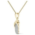 thumbnail image 2 of aaXia 10K Yellow Gold Diamond Accent Flip-Flop Pendant Necklace, 2 of 5