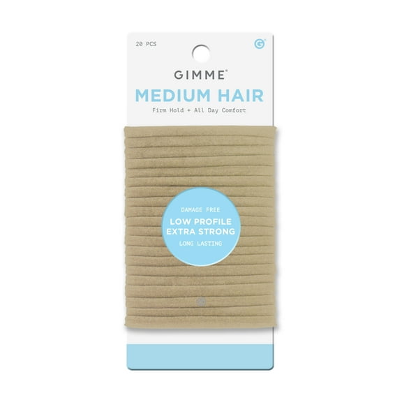 Gimme Beauty Low Profile Hair Bands 20pk - Blonde