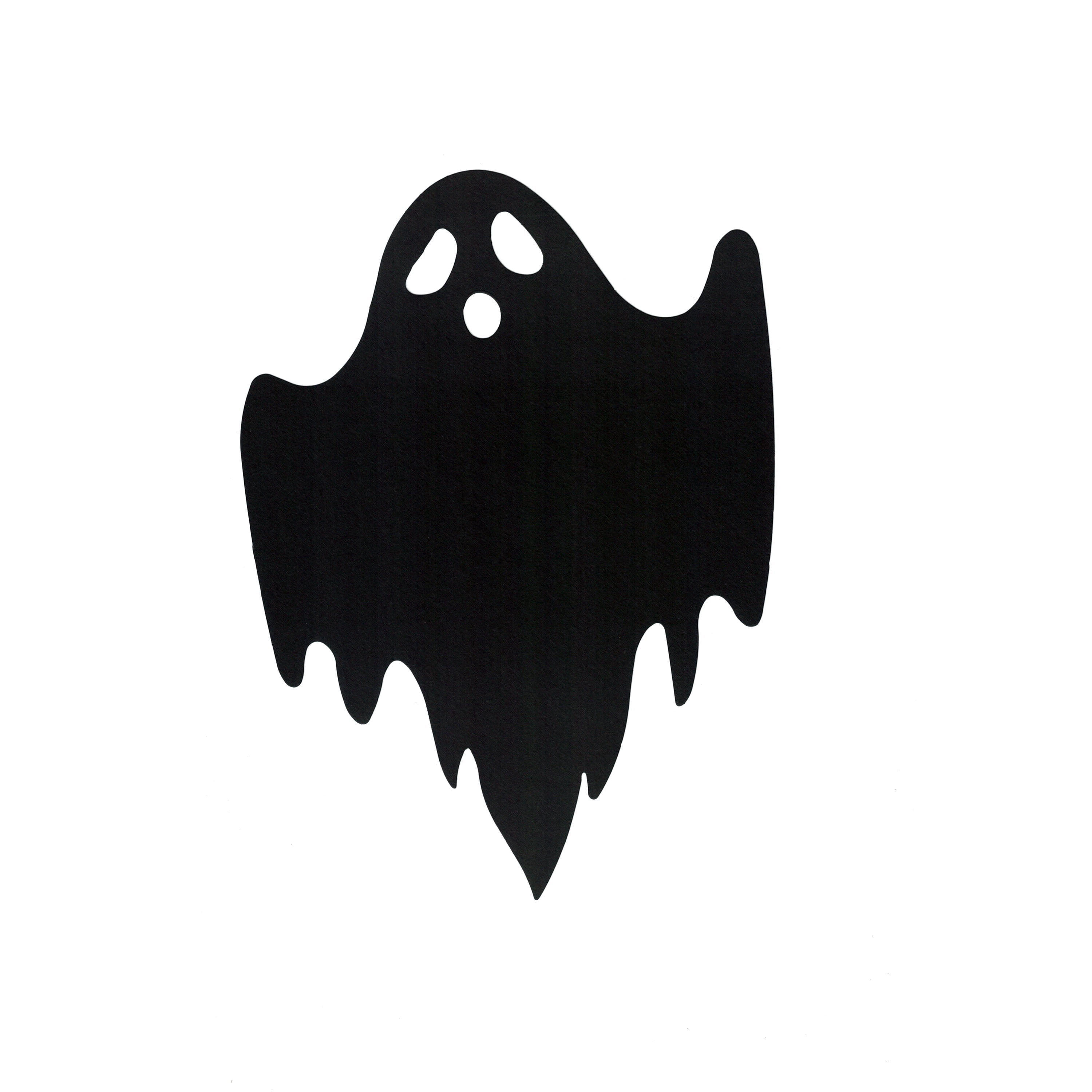 Paper Ghost Cutouts Decoration, Black, 12 Pieces, Halloween by Way To Celebrate