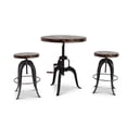 thumbnail image 4 of Pemberly Row 30" Round Adjustable Crank Pub Table in Russet Brown, 4 of 7