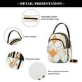 thumbnail image 4 of joogoo Women Checkered Grid Pattern Chain Crossbody Bags Shoulder Handbag Phone Purse, 4 of 5