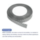 thumbnail image 3 of Cintas Grosgrain Uxcell de 25 yardas de 5/8" gris con puntos blancos para moño, 3 of 5