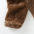 thumbnail image 4 of LFEOOST Toddler Baby Fleece Pants Pullover Tops Set Winter Warm Sweatshirt Pants 2pcs Set with Bear Warm Hooded Outfits Coffee 10 Years, 4 of 6