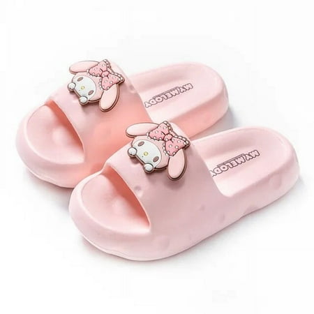 

New Anime Sanrio Hello Kitty Slipper Cute Non-Slip Indoor Bathroom Summer Soft Beach Shoe Boys Girls Sandal Kid Fashion Gift