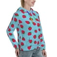 thumbnail image 6 of Sigee Strawberries for Women's Pullover Hoodie Sweatshirts Adult Casual Long Sleeve Sweatshirts ,Sizes S-2XL-X-Large, 6 of 7