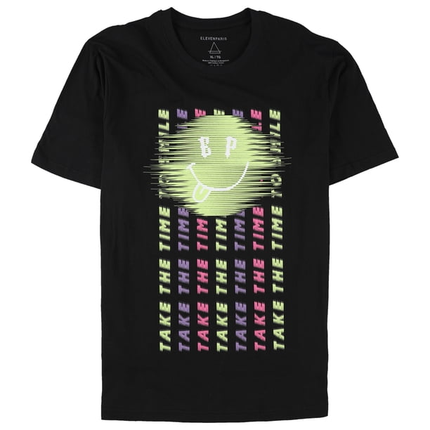 Camiseta gráfica Take The Time de Elevenparis para hombre negra 2XL