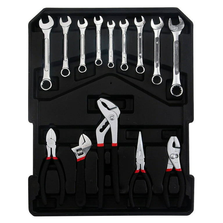 Tool Sets for Men, Tool Box with Tools, Tool Kit with Rolling Tool Box,  Complete Tool Box Set,Household Tool Set, Aluminum Trolley Case Tool Setas