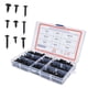 thumbnail image 1 of Surtido de Tornillos Autorroscantes de Cabeza Redonda ANGGREK Kit de Tornillos de Acero Al Carbono Negro 380 Piezas, 1 of 8