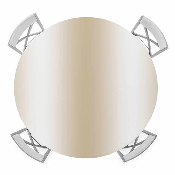 Beige White Ombre Round Fitted Tablecloth with Elastic Edge, Waterproof Table Cloth Table Cover for 45"-54" Tables, Abstract Art Modern Cream Gradient Tablecloths for Dining Picnic Indoor Outdoor
