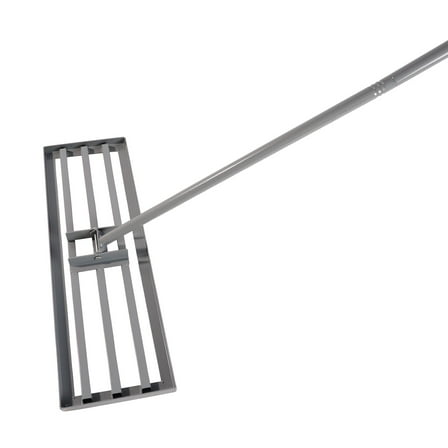 Versatile Garden Tool Grey 29.3*9.4inches Weed Cleaning Leveling Rake Heavy Duty