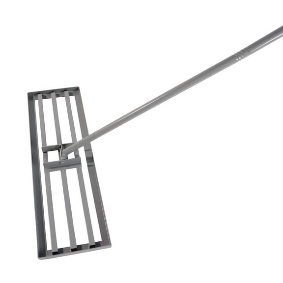 Versatile Garden Tool Grey 29.3*9.4inches Weed Cleaning Leveling Rake Heavy Duty