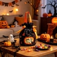 thumbnail image 6 of Qocolcyl Pumpkin Ghost Print Halloween Drawstring Candy Bag, Reusable Fabric Trick Or Treat Gift Pouch, Halloween Decor, Indoor Outdoor Party Favor Snack Storage Bag Holiday Goodie Carry Supplies, 6 of 6