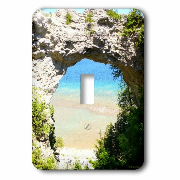 3dRose, Mackinac Island Arch, single toggle switch
