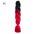 thumbnail image 6 of Soumake Synthetic Gradient Color Long Twist Braids Ponytail Hair Extension Cosplay Wig Practical, 6 of 8